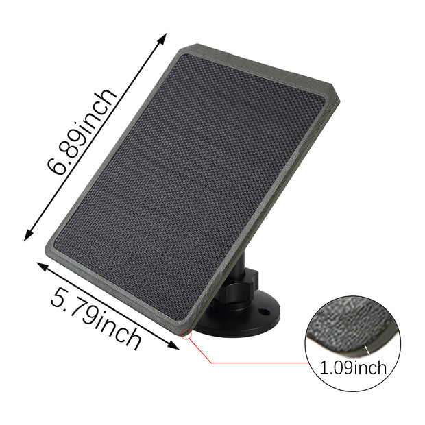 Solarpanel Wildkamera Solarladergrät 5200 mAh/3,7V, Unterstützt 6V/9V/12V Ausgang, 1,7/2,1mm DC-Steckverbinder für Wildkamera Batterie und andere Kleine Gräte | SP350